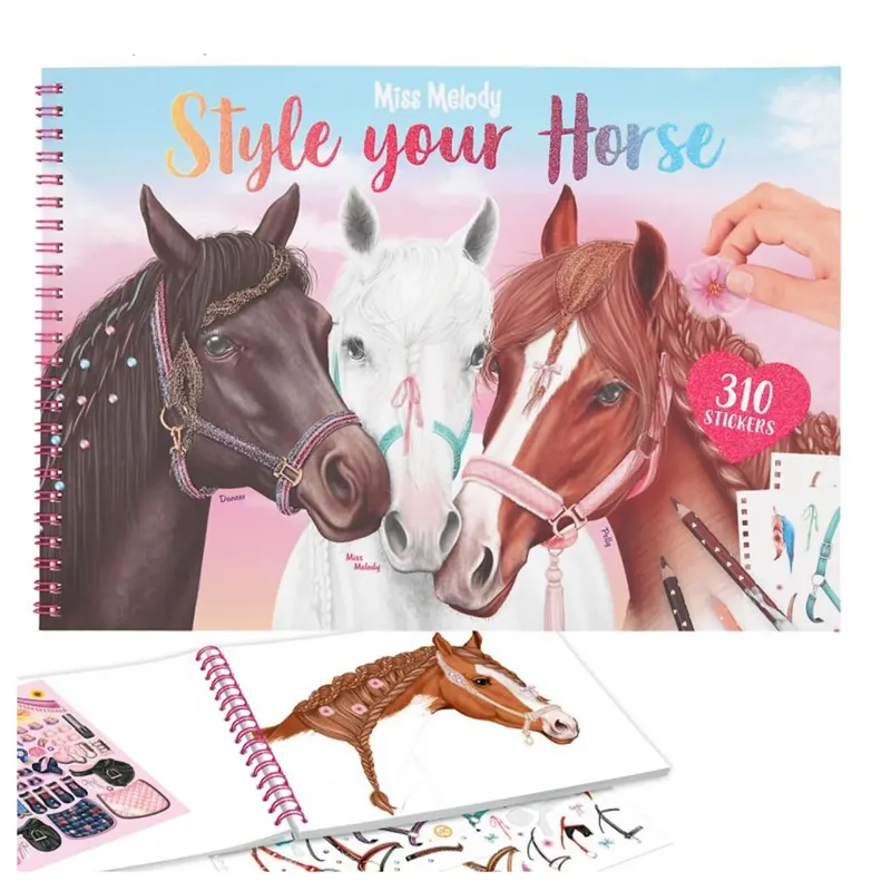 Miss Melody Style Your Horse Colouring Book 