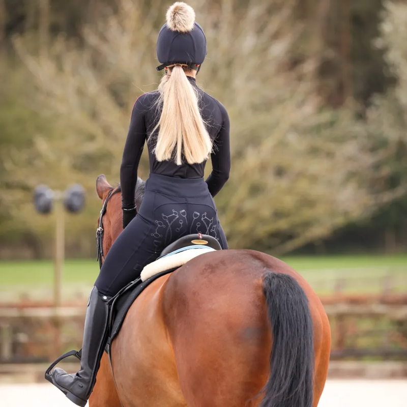 Aubrion Team Winter Riding Tights - Black-3