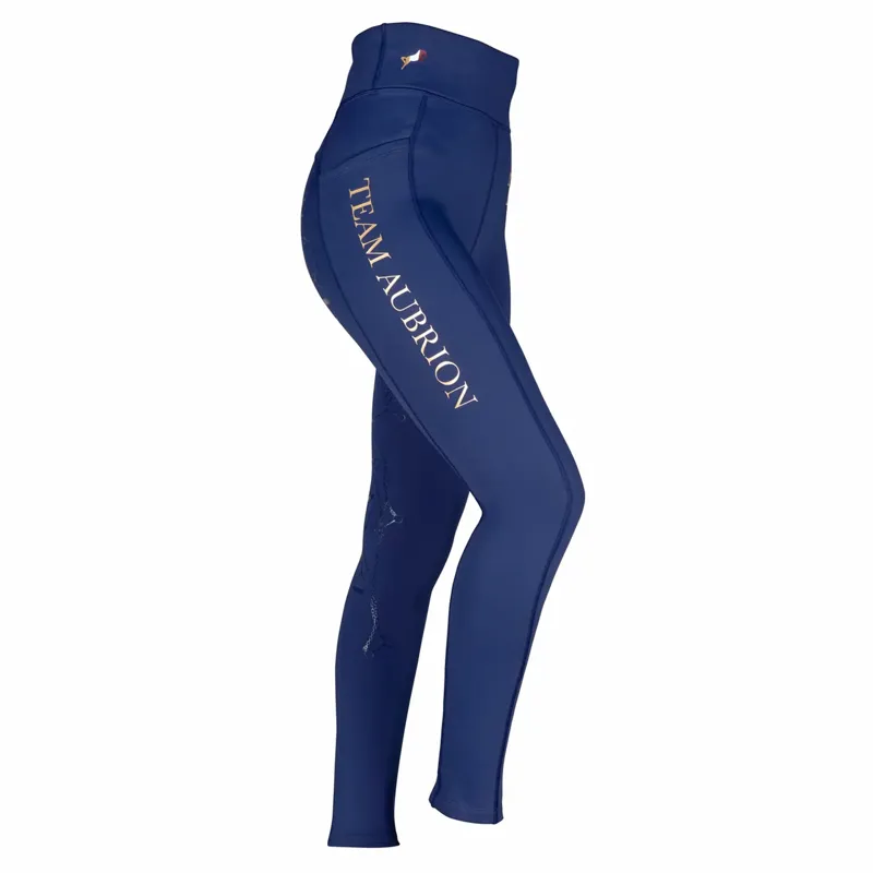 Aubrion Team Winter Riding Tights - Navy