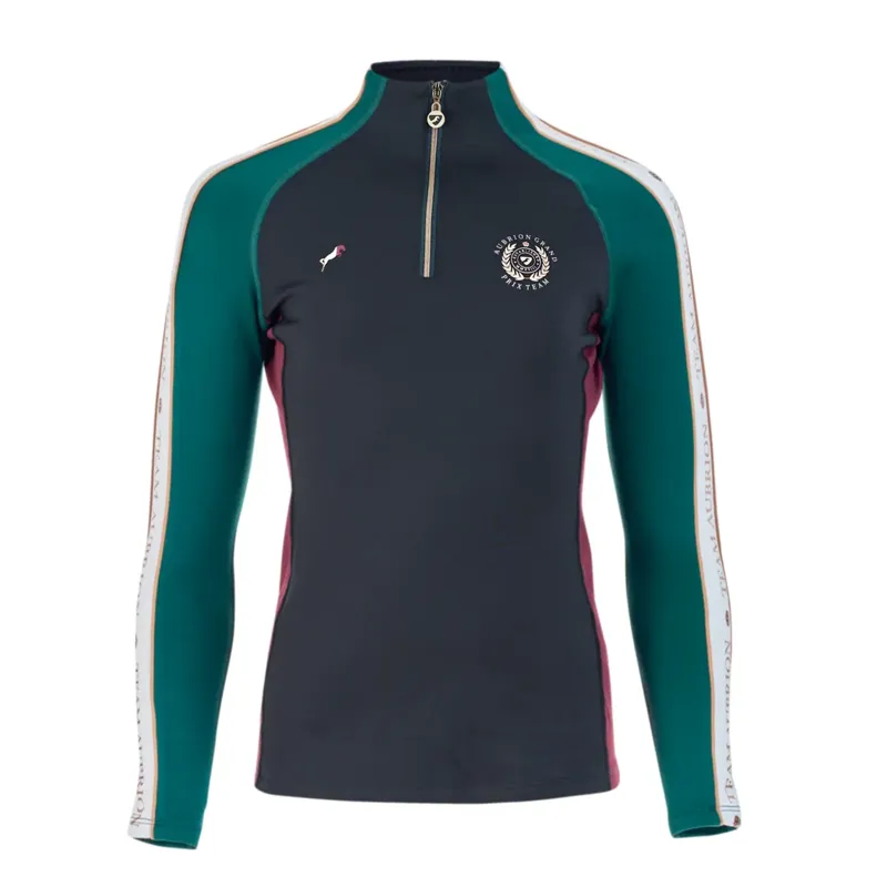 Aubrion Team Winter Base Layer - Young Rider - Green