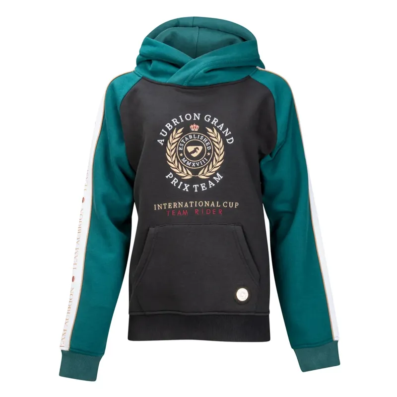 Aubrion Team Hoodie - Young Rider - Black