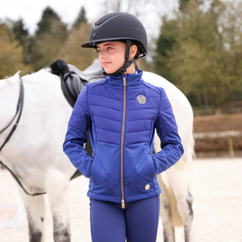Aubrion Team Insulated Jacket  - Young Rider - Navy-1