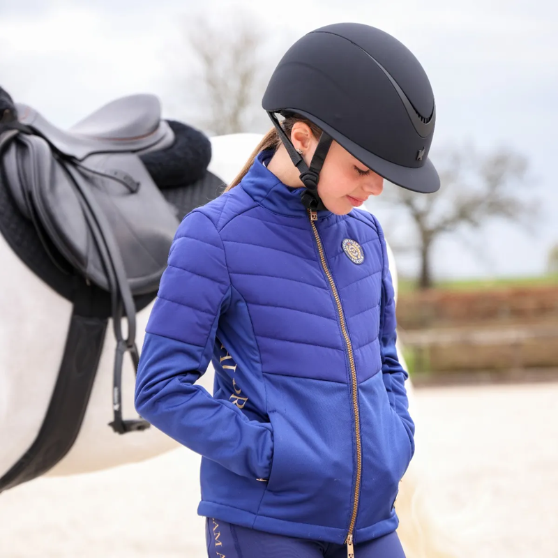 Aubrion Team Insulated Jacket  - Young Rider - Navy-3