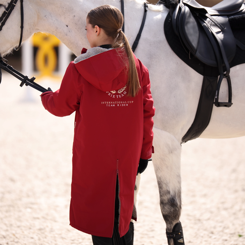 Aubrion Team All Weather Robe - Young Rider - Red-1