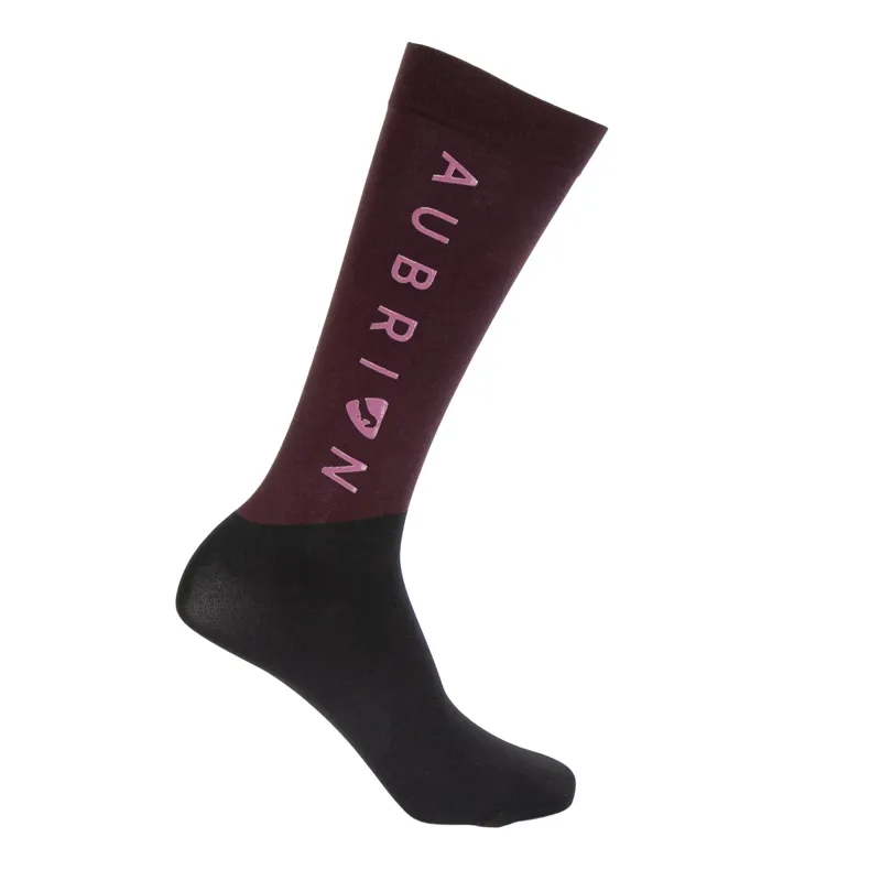 Aubrion Eltar Socks - Black Cherry