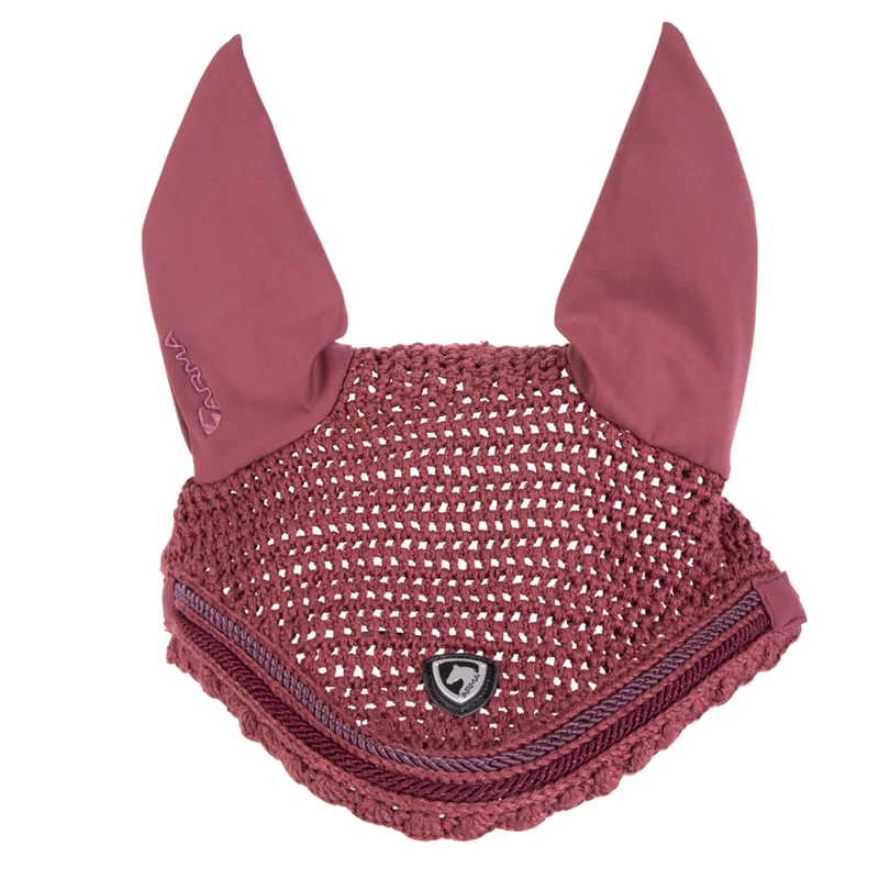 Shires ARMA Ear Bonnet - Black Cherry-1