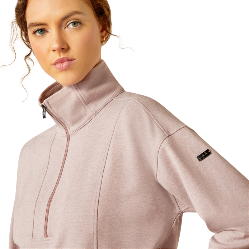 Ariat Women's Ryeland 1/2 Zip Sweatshirt - Purple Dove-2