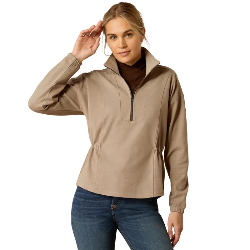 Ariat Women's Ryeland 1/2 Zip Sweatshirt - Brindle