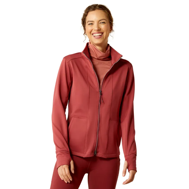 Ariat Women's Zaphus Full Zip Sweatshirt - Burnt Russet