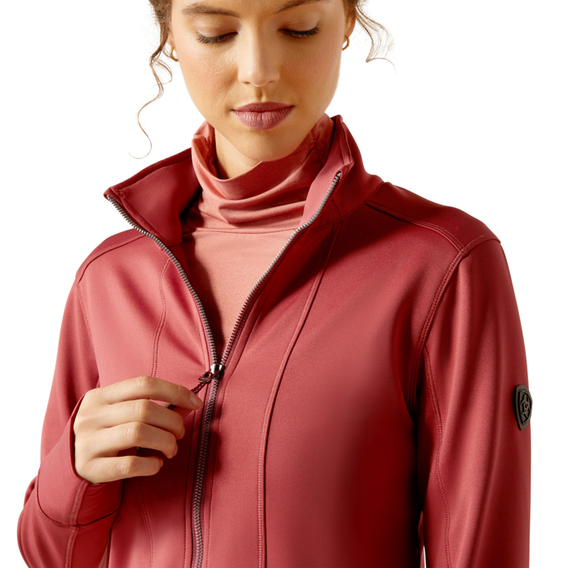 Ariat Women's Zaphus Full Zip Sweatshirt - Burnt Russet-2