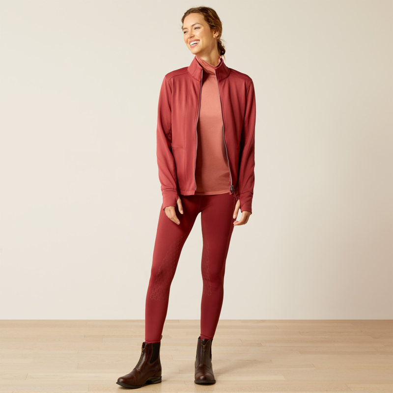 Ariat Women's Zaphus Full Zip Sweatshirt - Burnt Russet-4