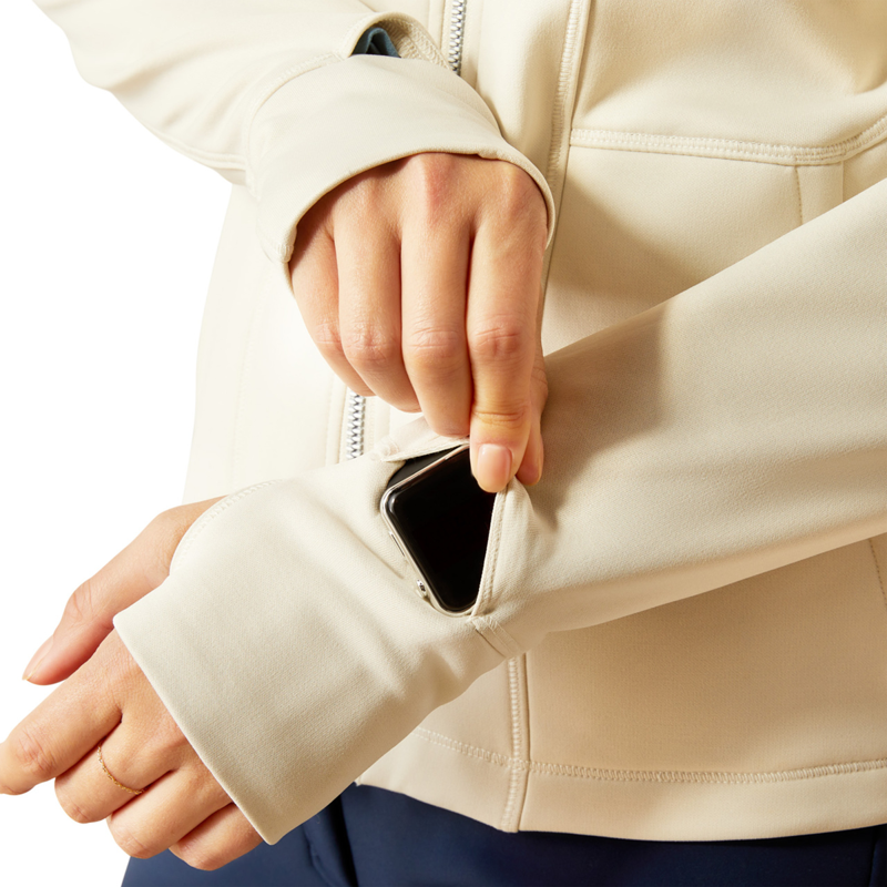 Ariat Women's Zaphus Full Zip Sweatshirt - Summer Sand-3