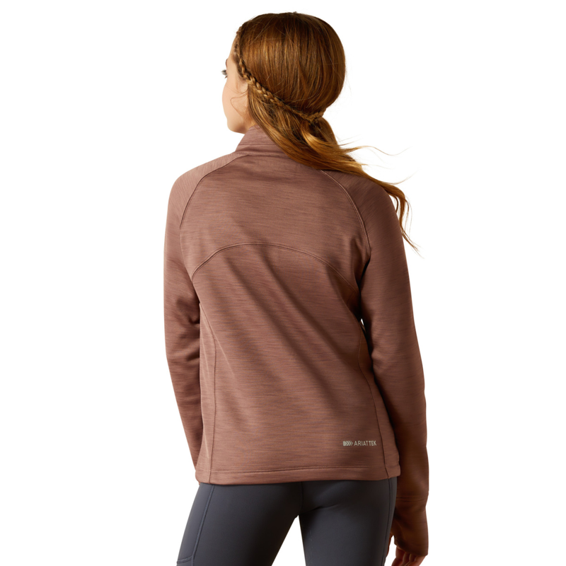Ariat Youth Tek Team 1/2 Zip Sweatshirt - Twilight Mauve-1