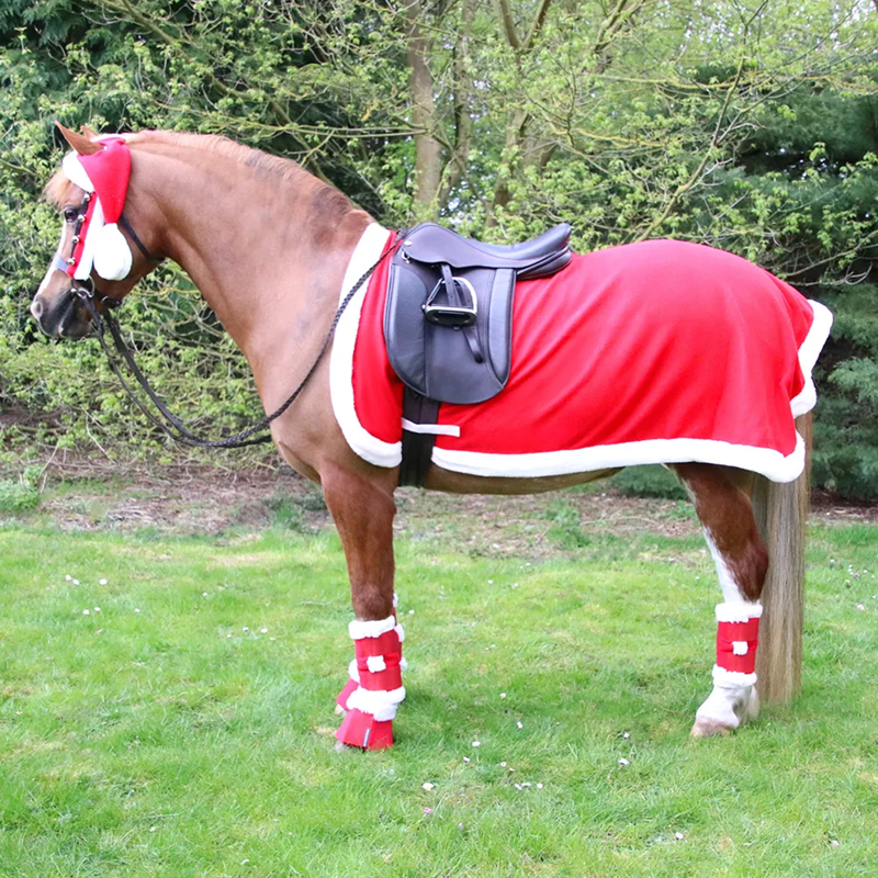 Hy Equestrian Christmas Santa Horse Hat -2