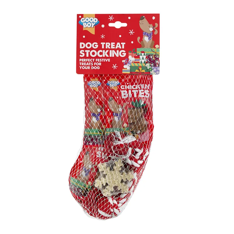 Good Boy Dog Treat Stocking