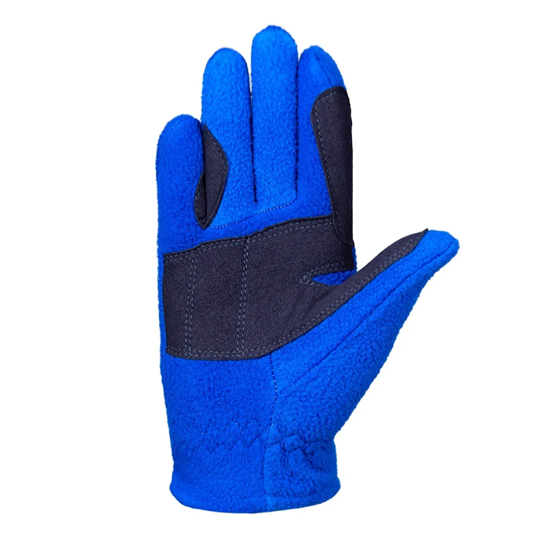 Farm Collection Fleece Gloves by Little Knight - Cobalt Blue-1