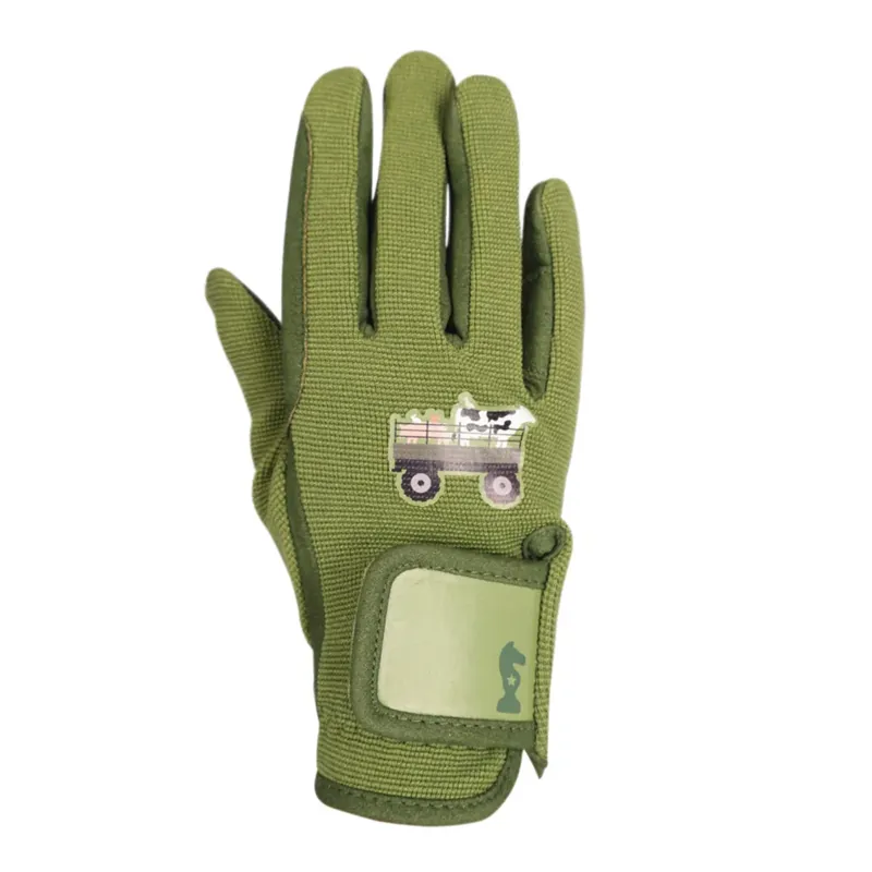 Farm Collection Riding Gloves by Little Knight - Olive Green