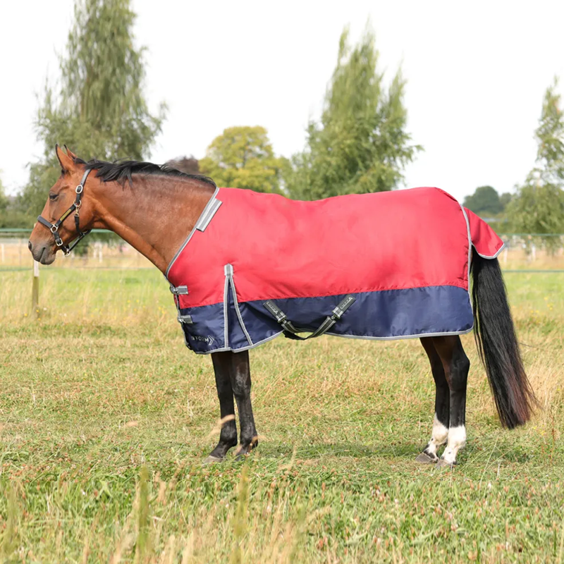 Hy StormX Empra 200 Combi Turnout Rug with Detachable Neck - Burgundy-1