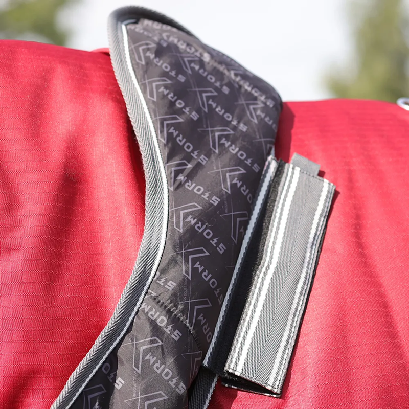 Hy StormX Empra 200 Combi Turnout Rug with Detachable Neck - Burgundy-5