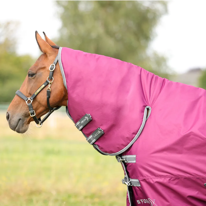 Hy StormX Empra 200g Combi Turnout Rug - Purple-1