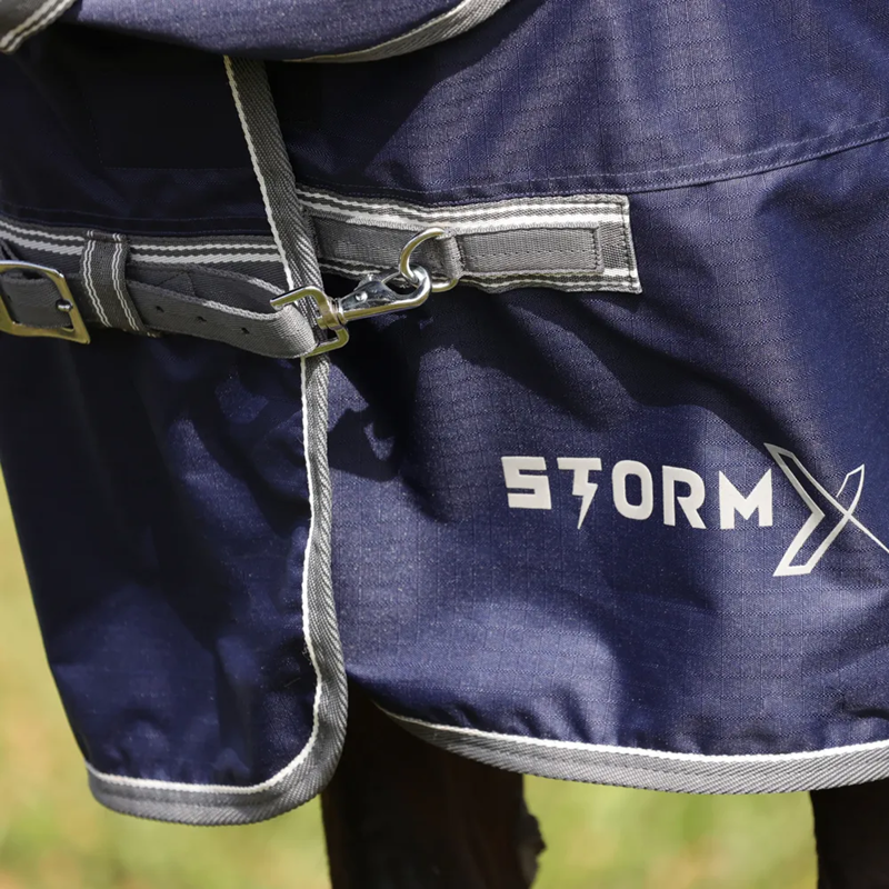 Hy StormX Empra 100g Combi Turnout Rug - Navy-3