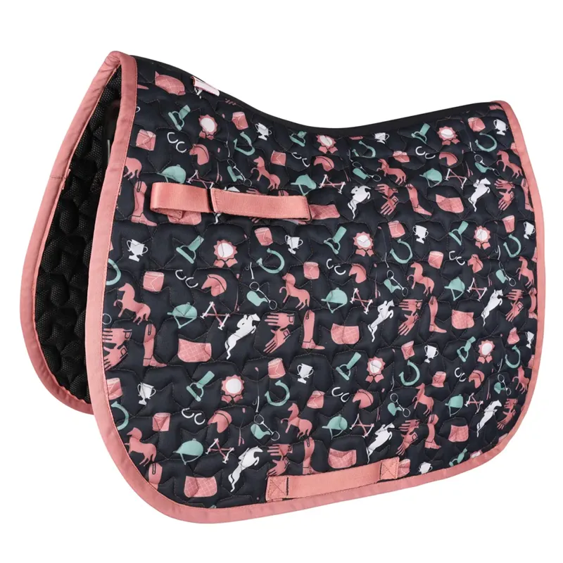 Pony Passion Saddlepad by Little Rider - Blush/Navy