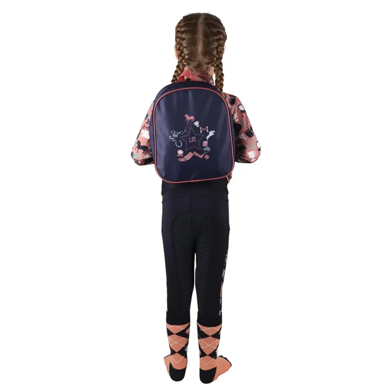 Pony Passion Complete Grooming Kit Rucksack by Little Rider - Navy/Blush