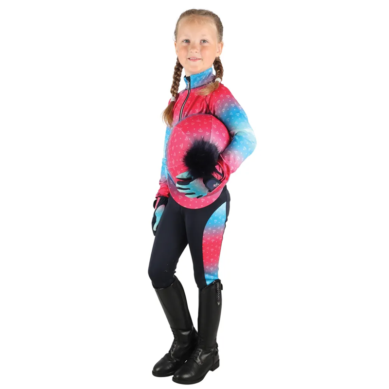 Dazzling Diamond Base Layer by Little Rider - Teal/Pink-1