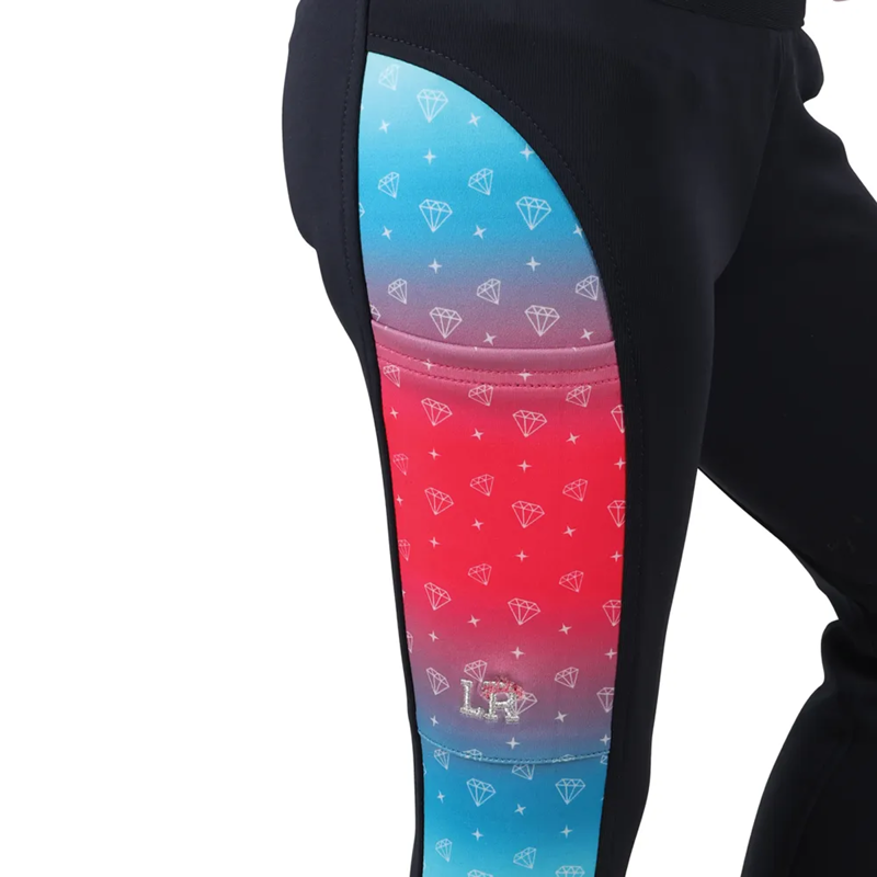 Dazzling Diamond Riding Tights by Little Rider - Navy-1