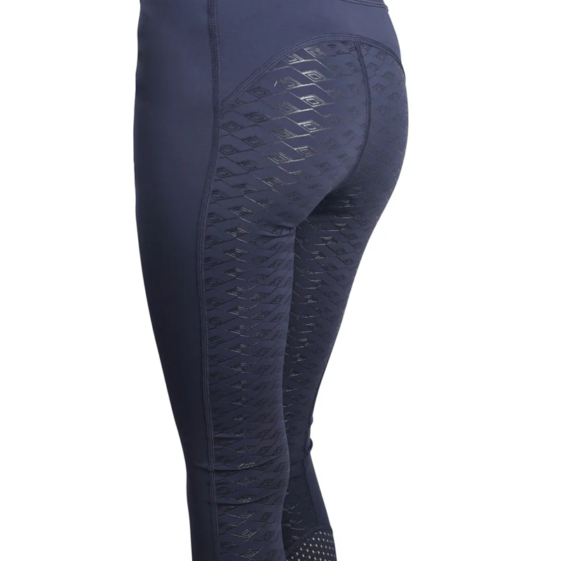 Hy Equestrian Children's Fordwich Riding Tights - Navy-1