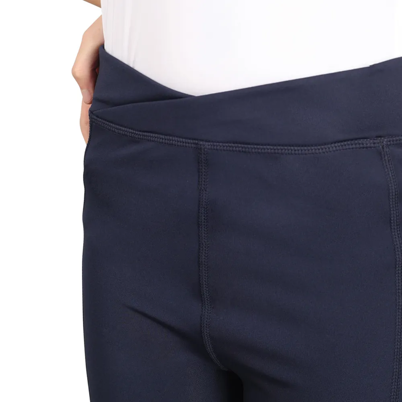 Hy Equestrian Children's Fordwich Riding Tights - Navy-4