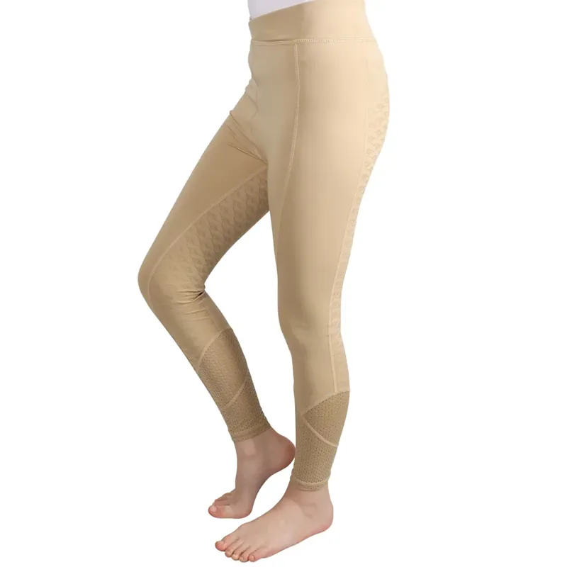 Hy Equestrian Children's Fordwich Riding Tights - Beige