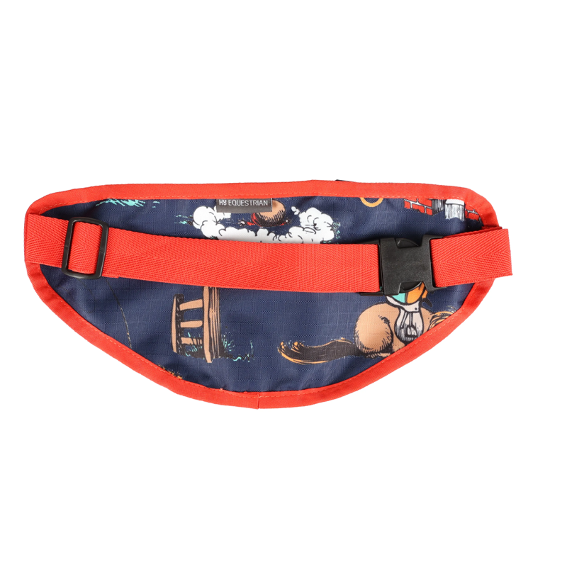 Hy Equestrian Thelwell Collection Practice Makes Perfect Bum Bag - Navy/Red-1