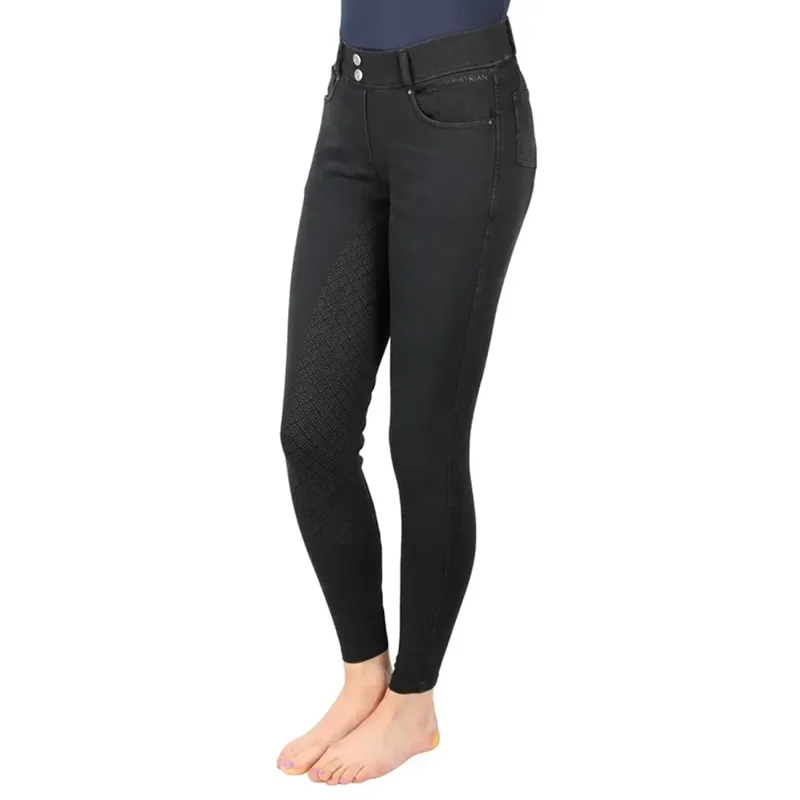 Hy Equestrian Elevate Denim Breeches - Black