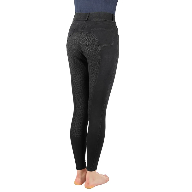 Hy Equestrian Elevate Denim Breeches - Black-1