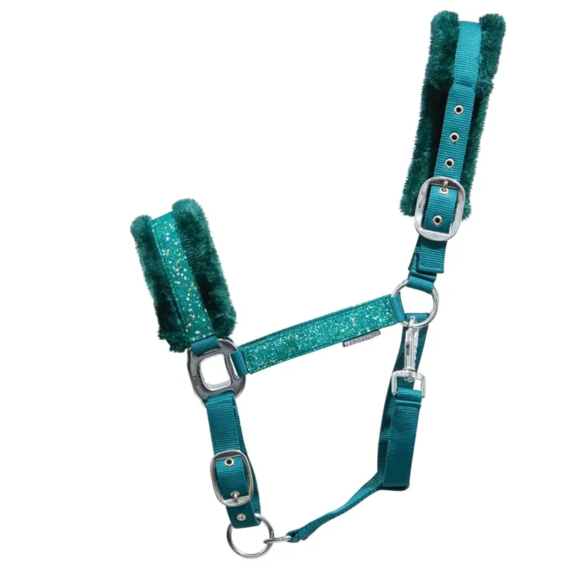 Hy Equestrian Dazzle Head Collar - Alpine Green