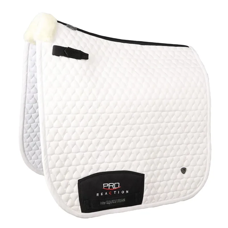 Hy Equestrian Pro Reaction Dressage Saddle Pad - White
