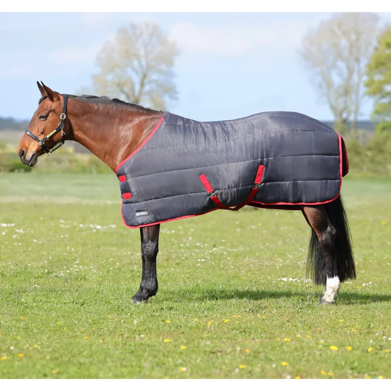 Hy HYCONIC 250g Stable Rug - Charcoal/Red