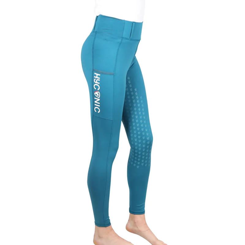 HyCONIC Children's Soria Riding Tights - Teal-1