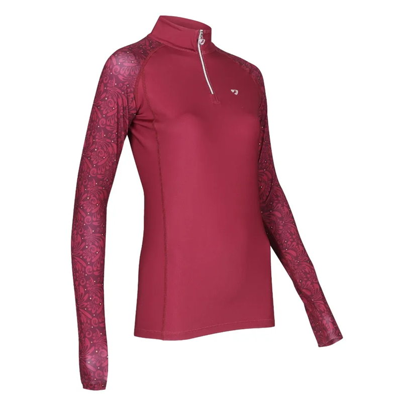 Aubrion Hyde Park Base Layer - Red Paisley-1