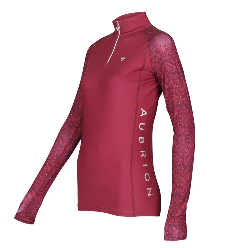 Aubrion Hyde Park Base Layer - Red Paisley-2