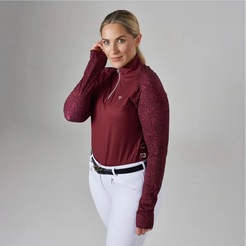Aubrion Hyde Park Base Layer - Red Paisley-4