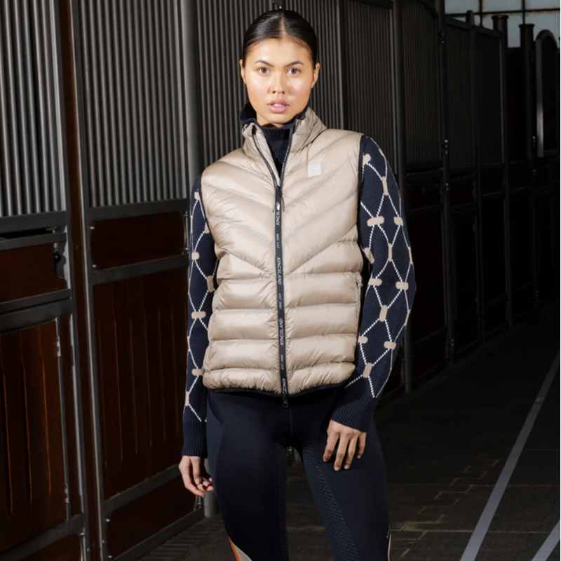 Kingsland KLVam Padded Unisex Gilet - Beige Cobblestone-3