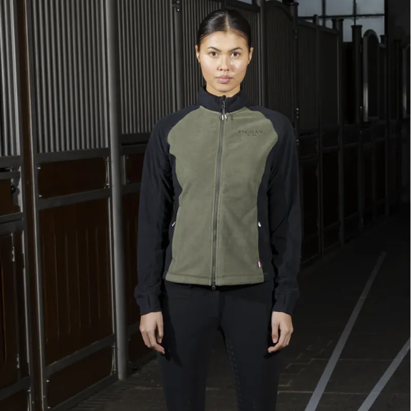Kingsland KLValeska Ladies Micro Fleece - Green Beetle