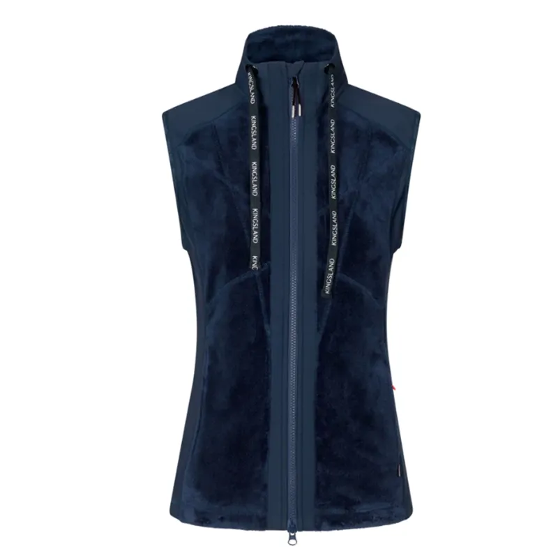 Kingsland KLVania Ladies Coral Fleece Vest - Navy
