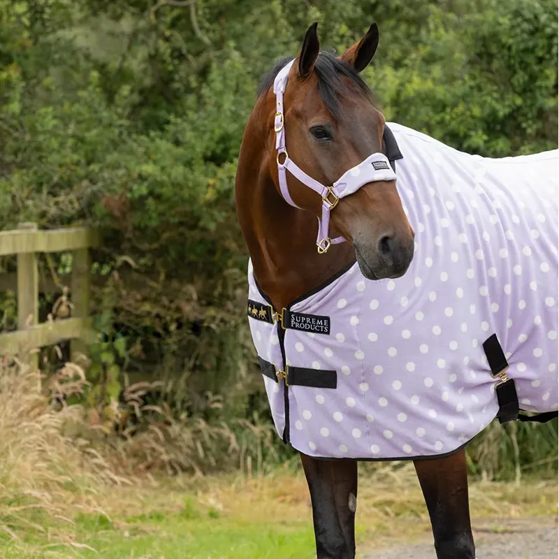 Supreme Products Dotty Fleece Rug - Lavish Lilac-1