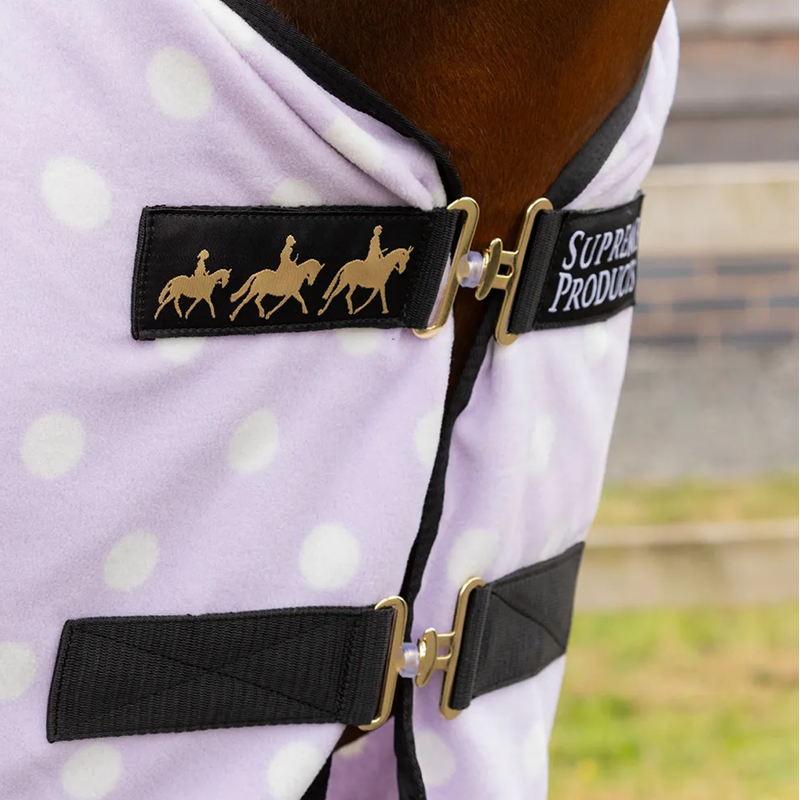 Supreme Products Dotty Fleece Rug - Lavish Lilac-2