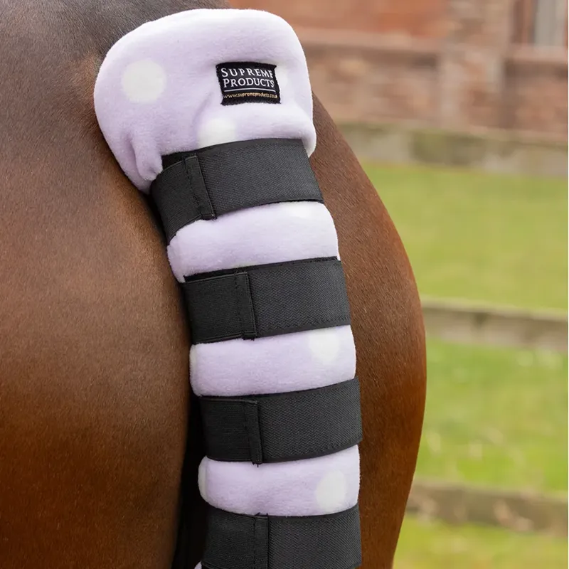Supreme Products Dotty Fleece Tail Guard - Lavish Lilac