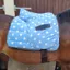 Supreme Products Ride on Dotty Fleece Saddle Cover - Beautiful Blue
