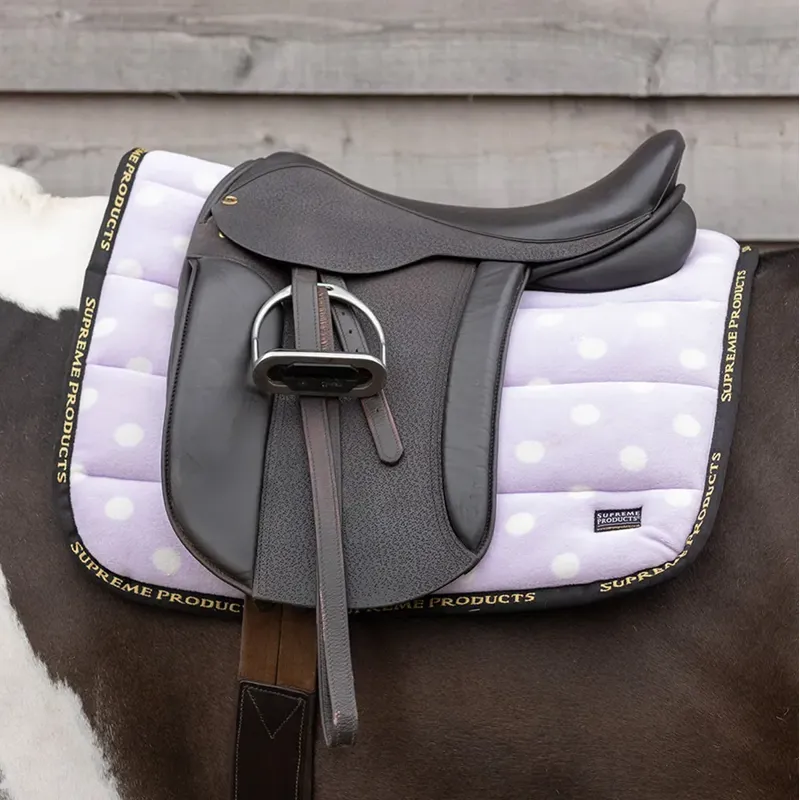 Supreme Products Dotty Fleece Saddlepad - Lavish Lilac